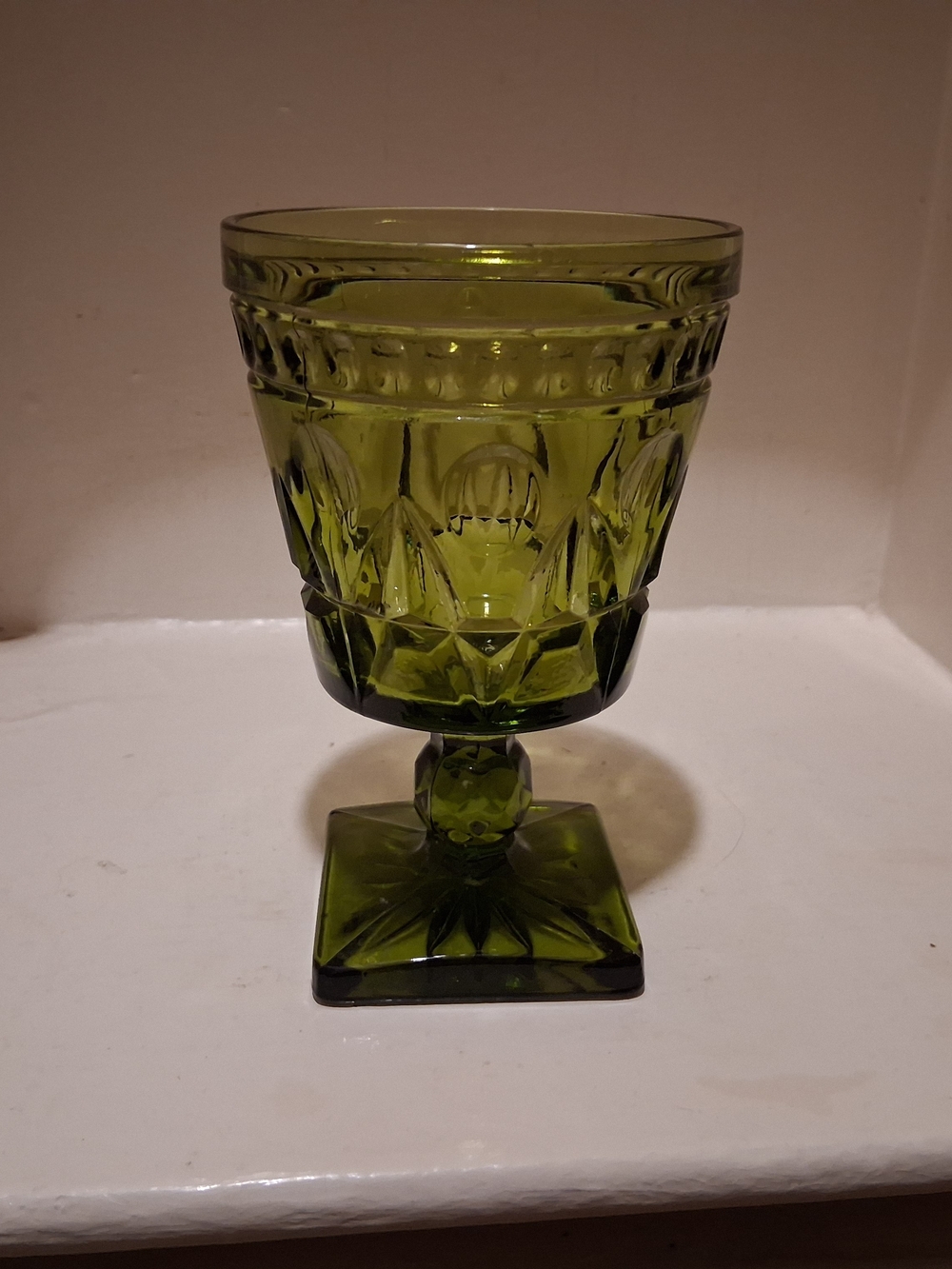 Vintage Indiana Glass Colony Park Lane Goblet